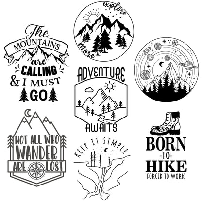 Outdoor Adventure Laser Engraved Mason Jar Sleeves