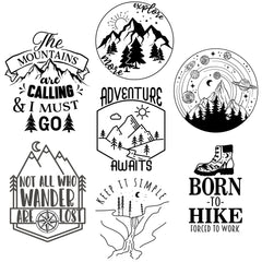 Outdoor Adventure Laser Engraved Mason Jar Sleeves