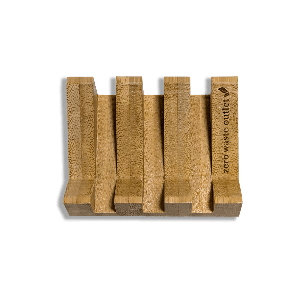 Angled Bamboo Soap Dish