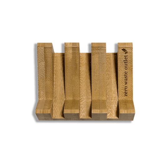 Angled Bamboo Soap Dish