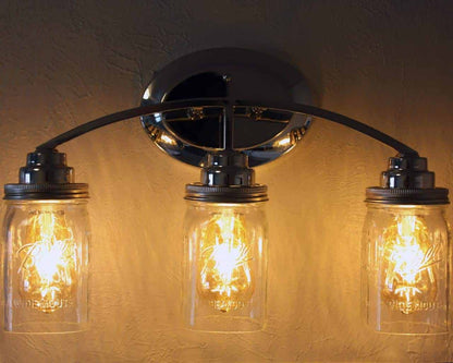 Hand-Cut Open Bottom Mason Jars for DIY Lighting, Pendants, & Crafts