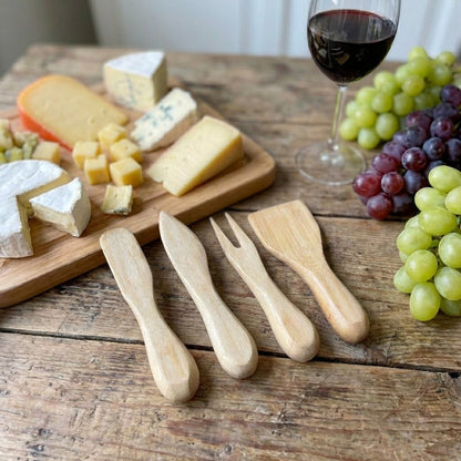 Bamboo Cheese Knife Box Set