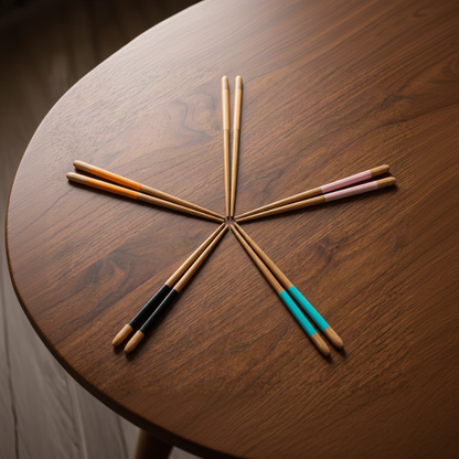 Bamboo Chopsticks | 5 Sets | Multicolor