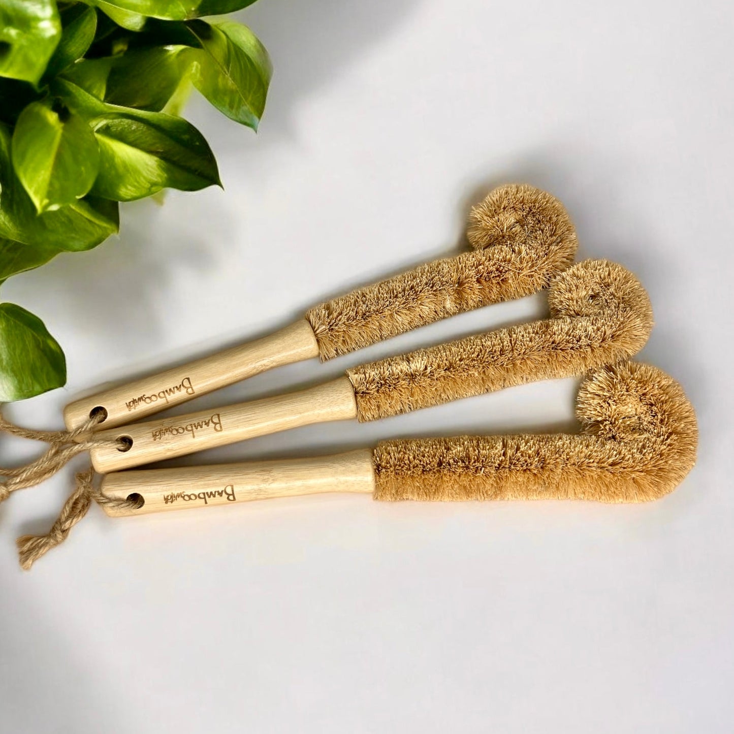 Bamboo Drink Ware Cleaning Brush XL | Straight