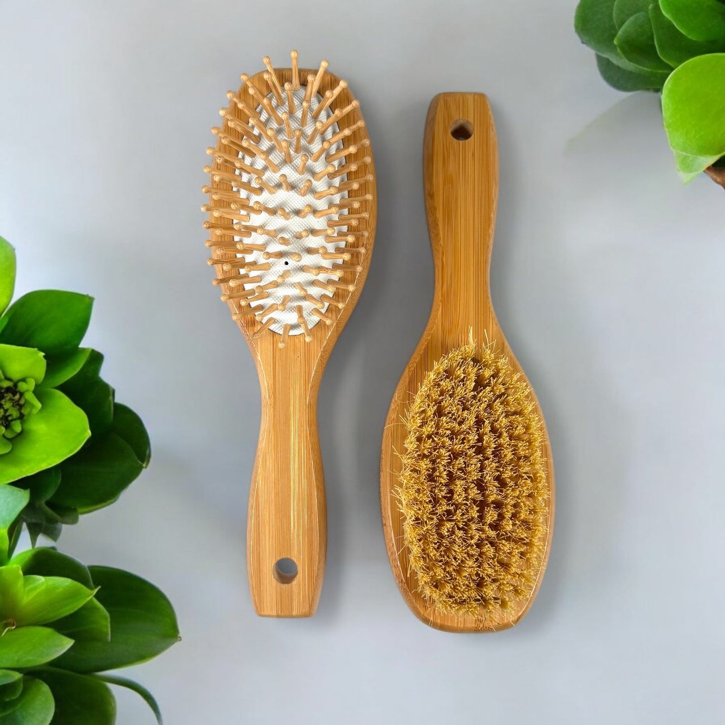 Bamboo Double-Sided Hair Brush