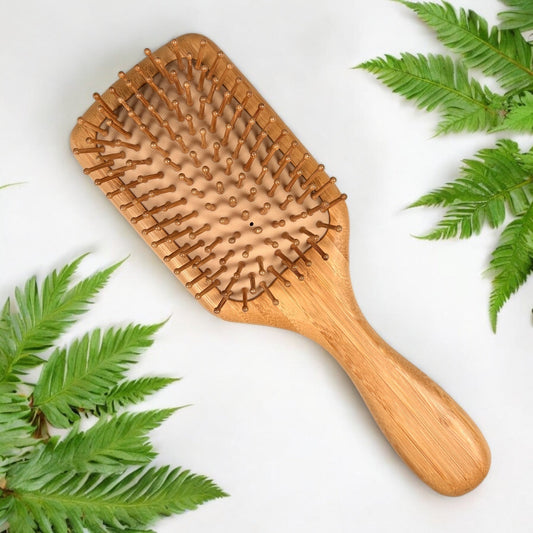 Bamboo Paddle Hair Brush | Comfort Handle