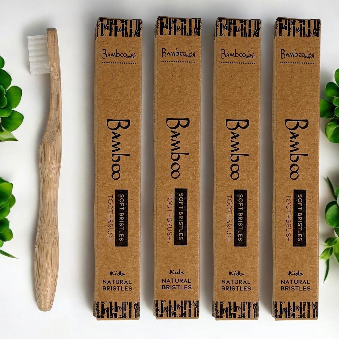 Bamboo Kids Toothbrush | Compostable Bristle