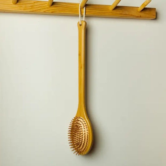 Bamboo Long Handle Back Massager