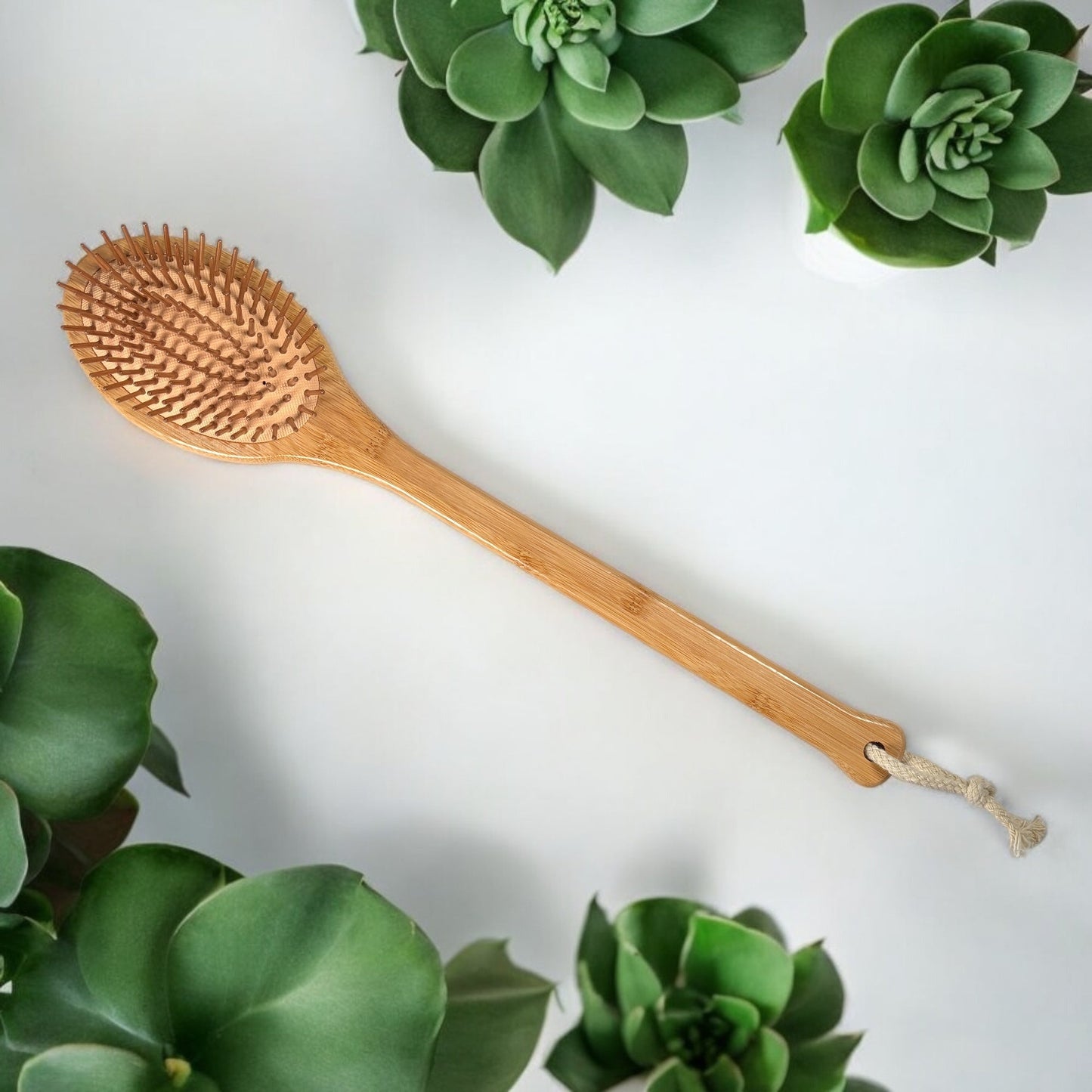 Bamboo Long Handle Back Massager