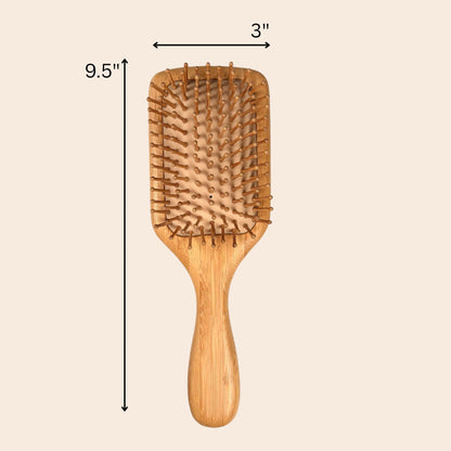 Bamboo Paddle Hair Brush | Comfort Handle