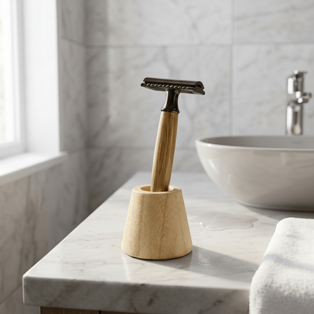 Bamboo Razor Holder