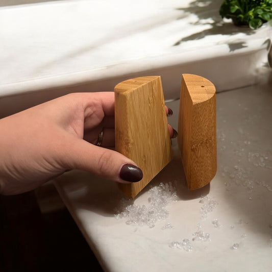 Bamboo Salt & Pepper Shakers