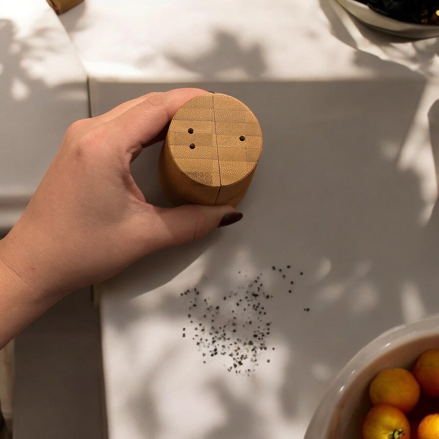 Bamboo Salt & Pepper Shakers