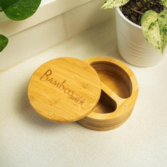 Bamboo Spice Storage Container/Salt and Pepper Well