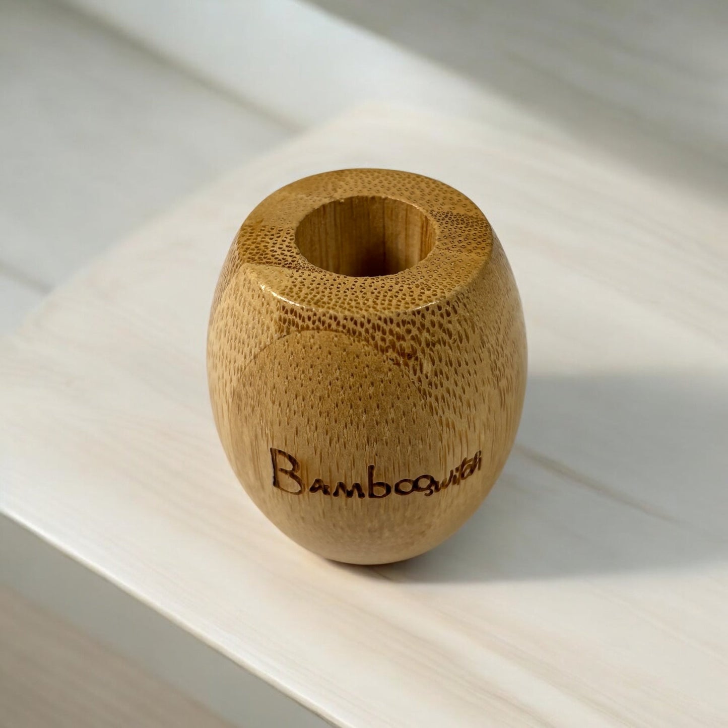Bamboo Toothbrush Stand