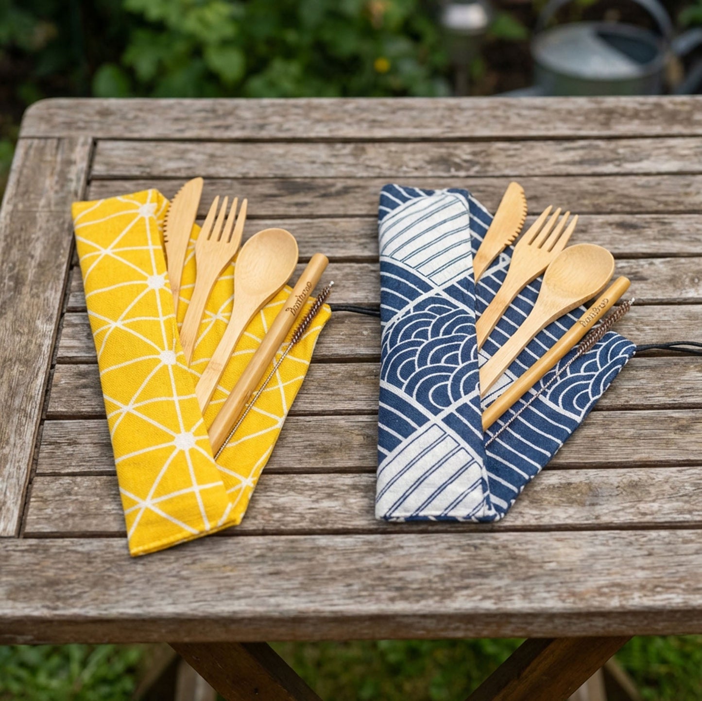 Bamboo Travel Cutlery Set