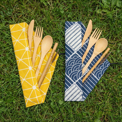 Bamboo Travel Cutlery Set