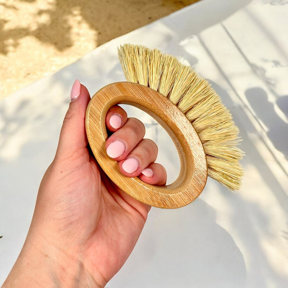 Bamboo Cleaning Brush | Oval