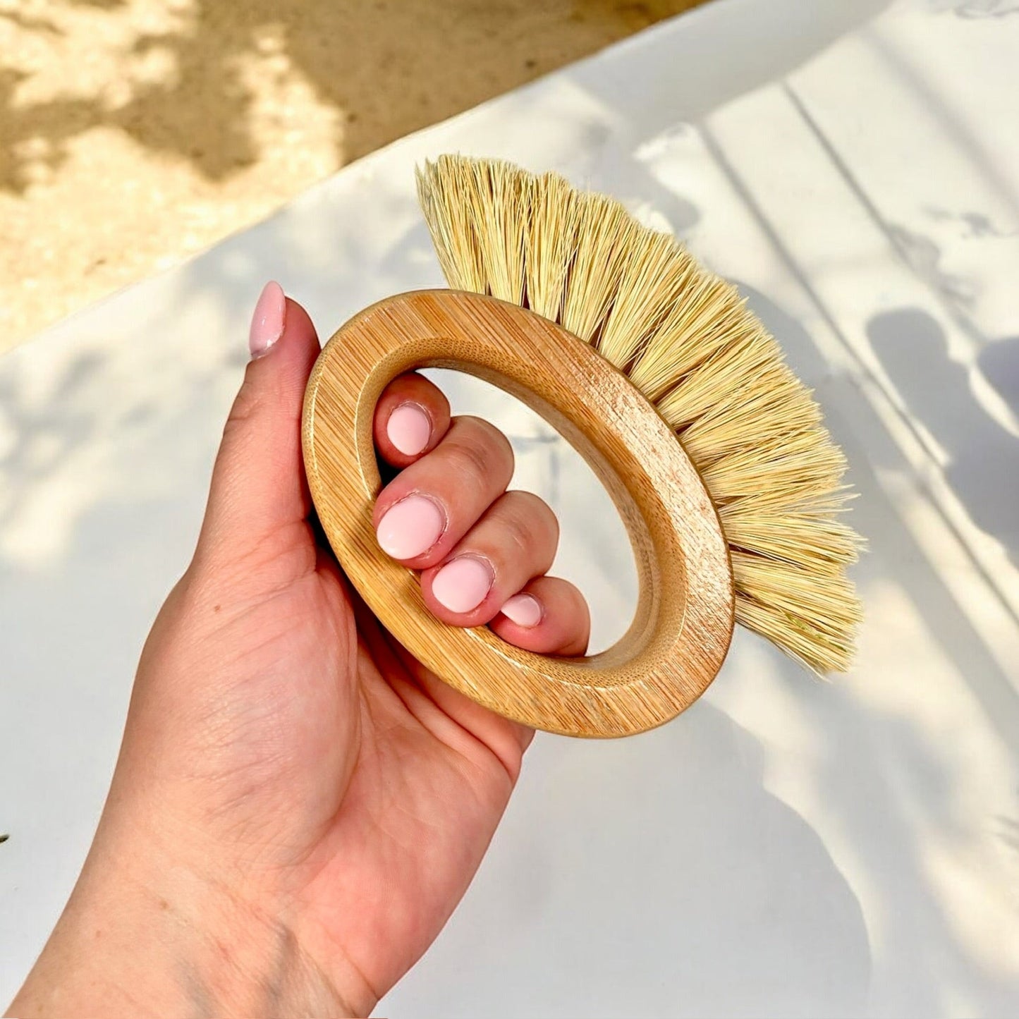 Bamboo Cleaning Brush | Oval