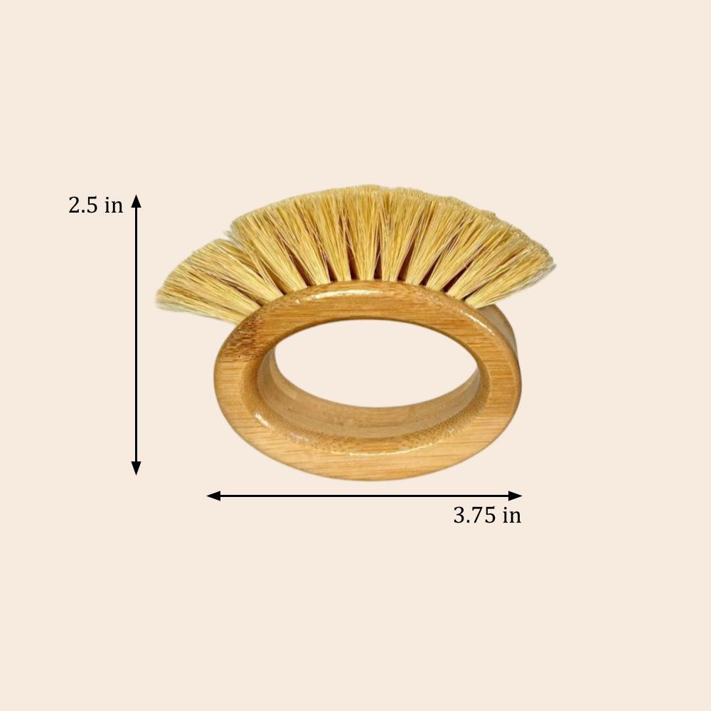 Bamboo Cleaning Brush | Oval