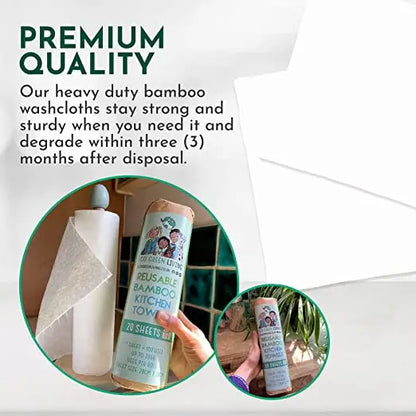 Reusable Bamboo Kitchen Towels