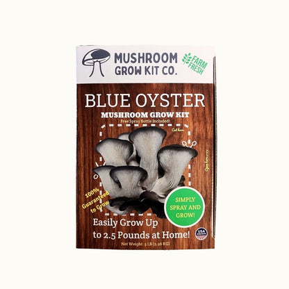 Blue Oyster Mushroom Growing Kit - 5 LBS Spray and Grow