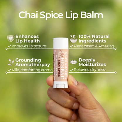 Natural Lip Balm, Chai Spice