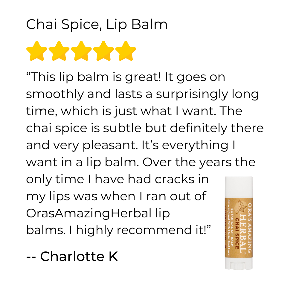 Natural Lip Balm, Chai Spice