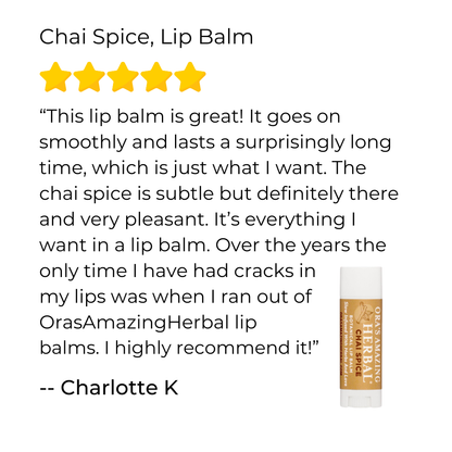 Natural Lip Balm, Chai Spice