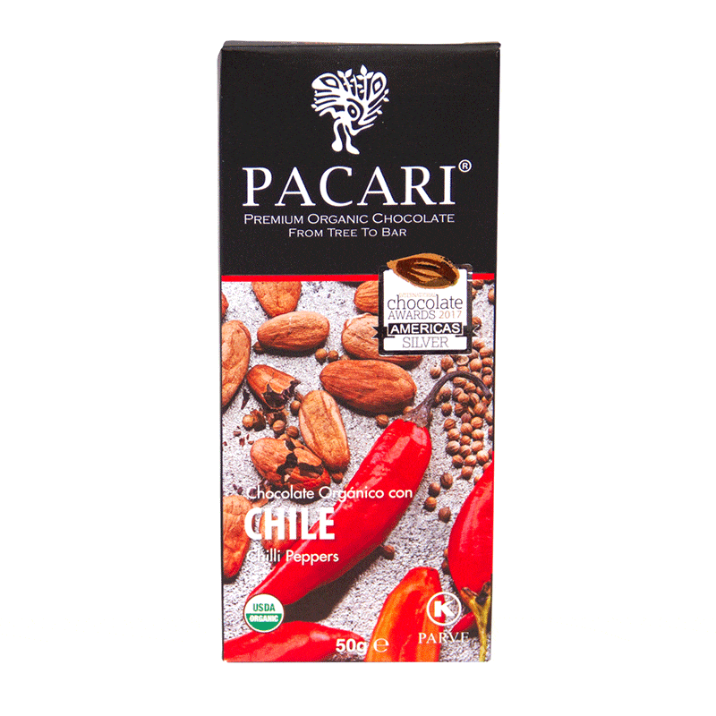 Chili Peppers Organic Chocolate Bar