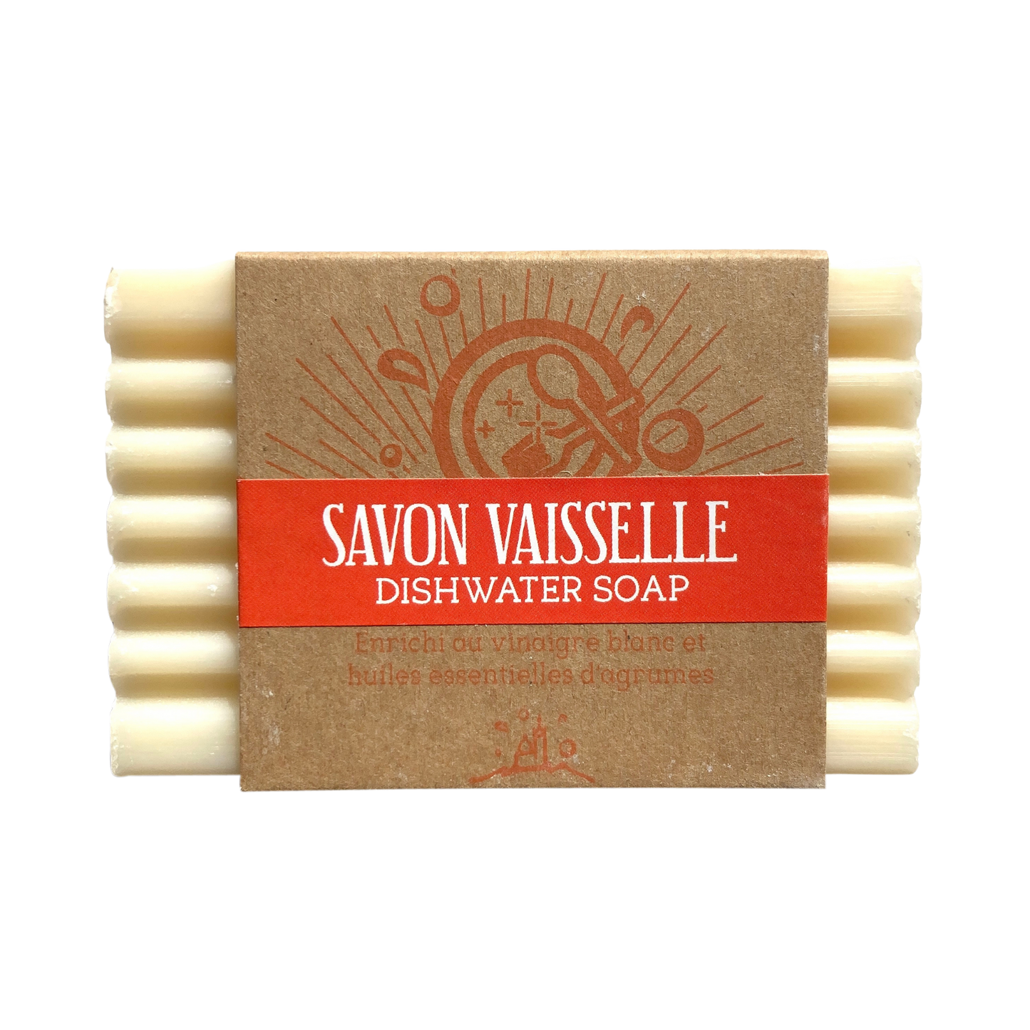 Eco Dish Soap Bar, Orange