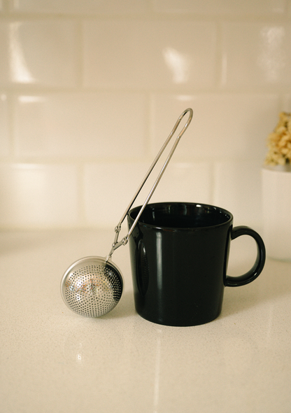 Stainless Steel Loose-Leaf Tea Strainer – Silver