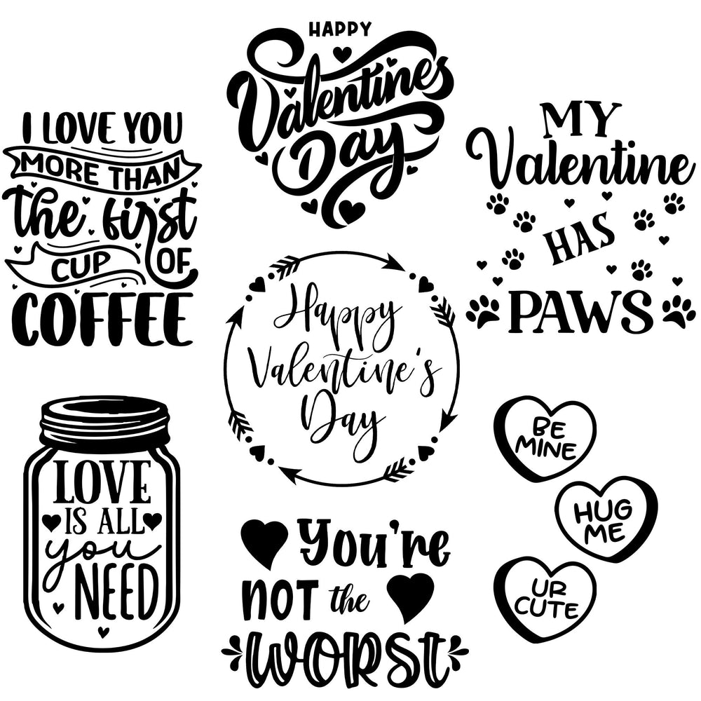 Valentine's Day Laser Engraved Mason Jar Sleeves