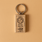 "Don't Forget Reusable Bags" Wooden Keychain