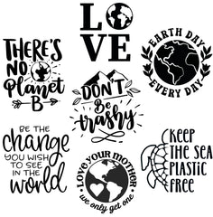 Earth Day Laser Engraved Mason Jar Sleeves