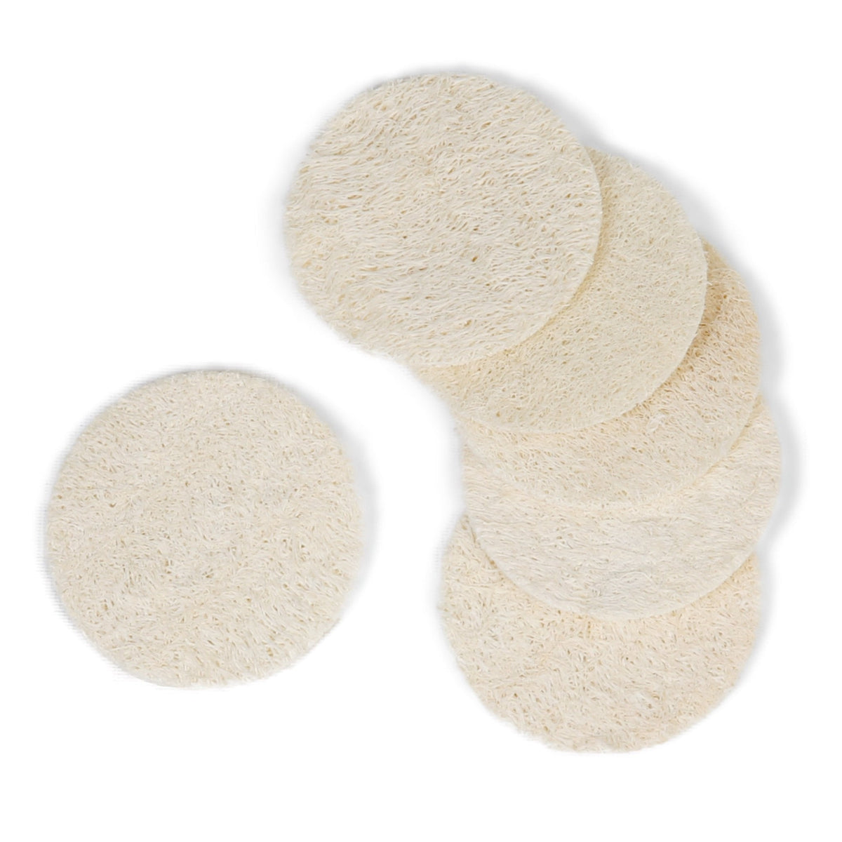 Natural Loofah Face Exfoliating Scrubber Pads