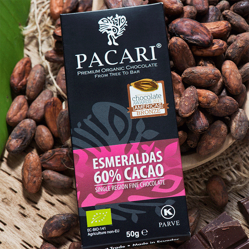Esmeraldas 60% Organic Chocolate Bar