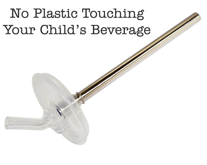 Extra Short 5" Safer Stainless Steel Straws  (4 Pack + Cleaning Brush)