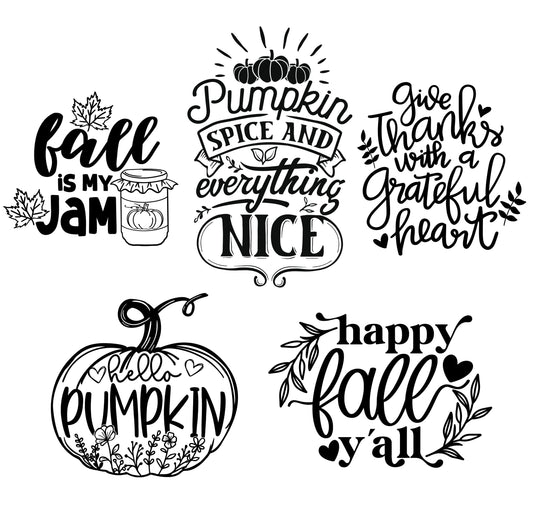 Fall/Thanksgiving Laser Engraved Mason Jar Sleeves