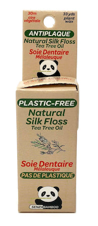 3 packs of 100%-Plastic Free Silk Dental Floss (3 flavor options)