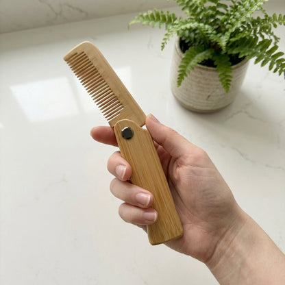 Bamboo Travel Comb | Foldable