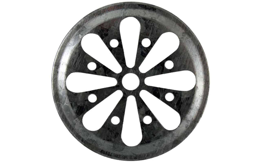 Daisy Cut Galvanized Metal Lid Inserts for Mason Jars 10 Pack