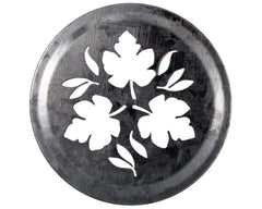Leaf Pattern Galvanized Metal Lid Insert for RM Mason Jars 10 Pack