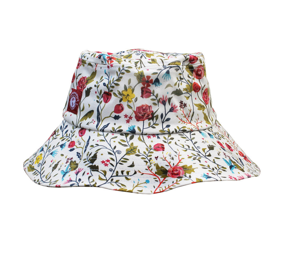 Cotton Bucket Sun Hat in Garden of Paradise