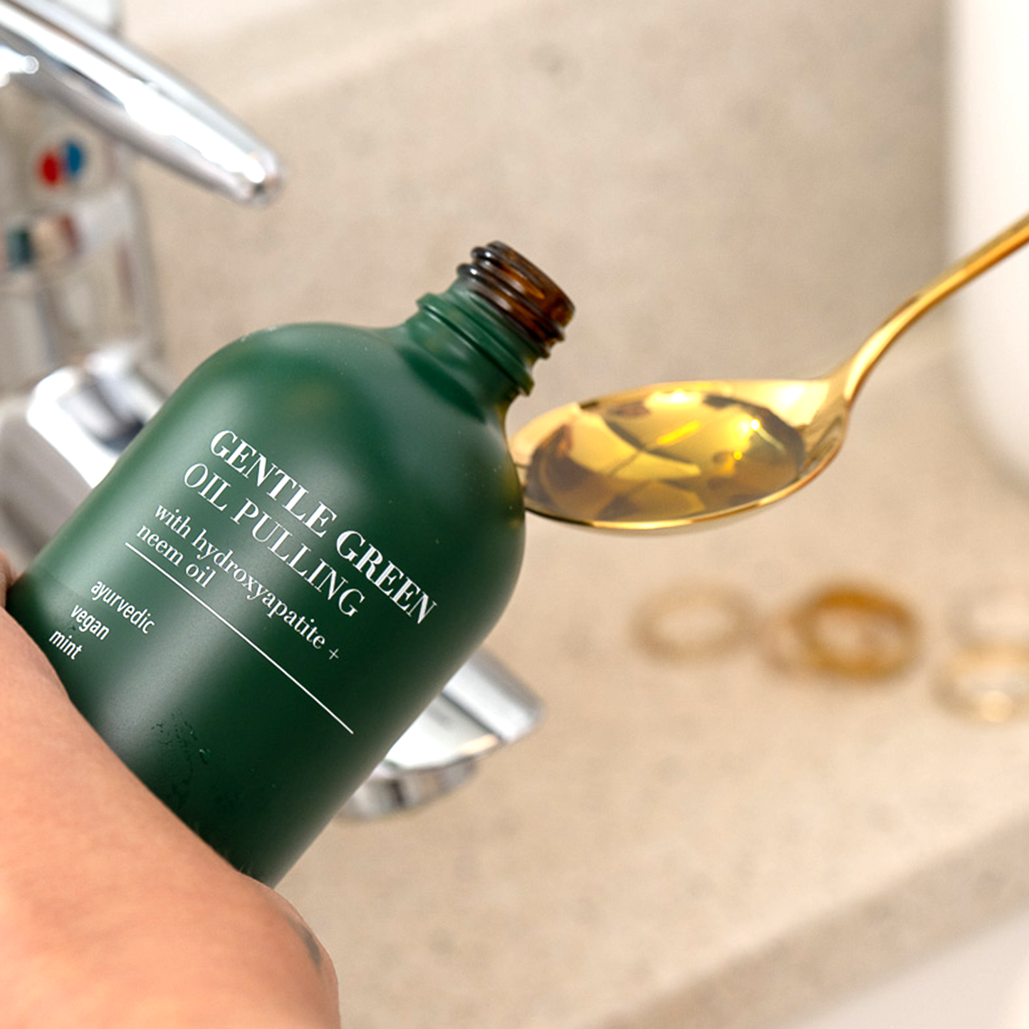 Gentle Green Oil Pulling Mouthwash – Enamel Support & Gum Health