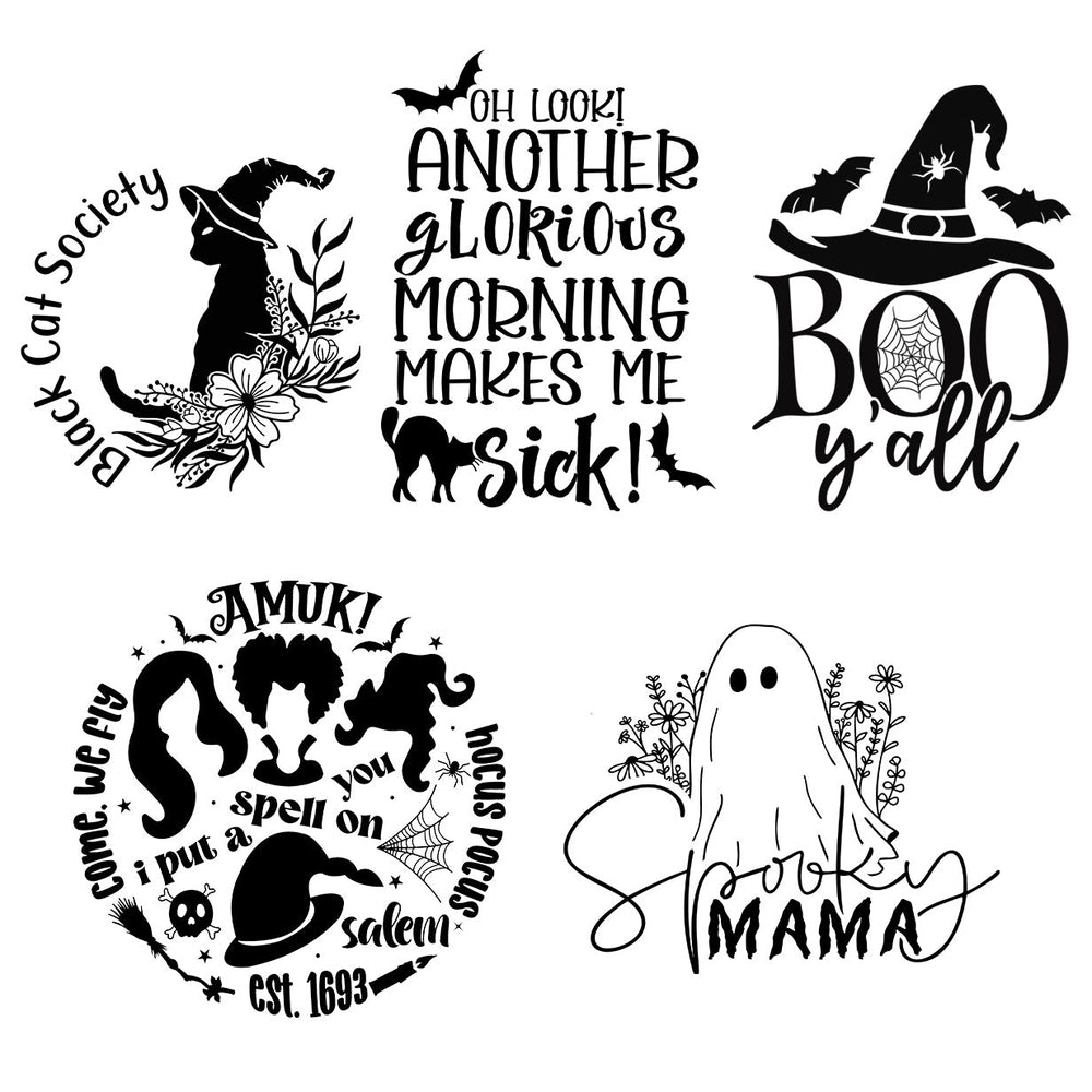 Halloween Laser Engraved Mason Jar Sleeves Pt.2