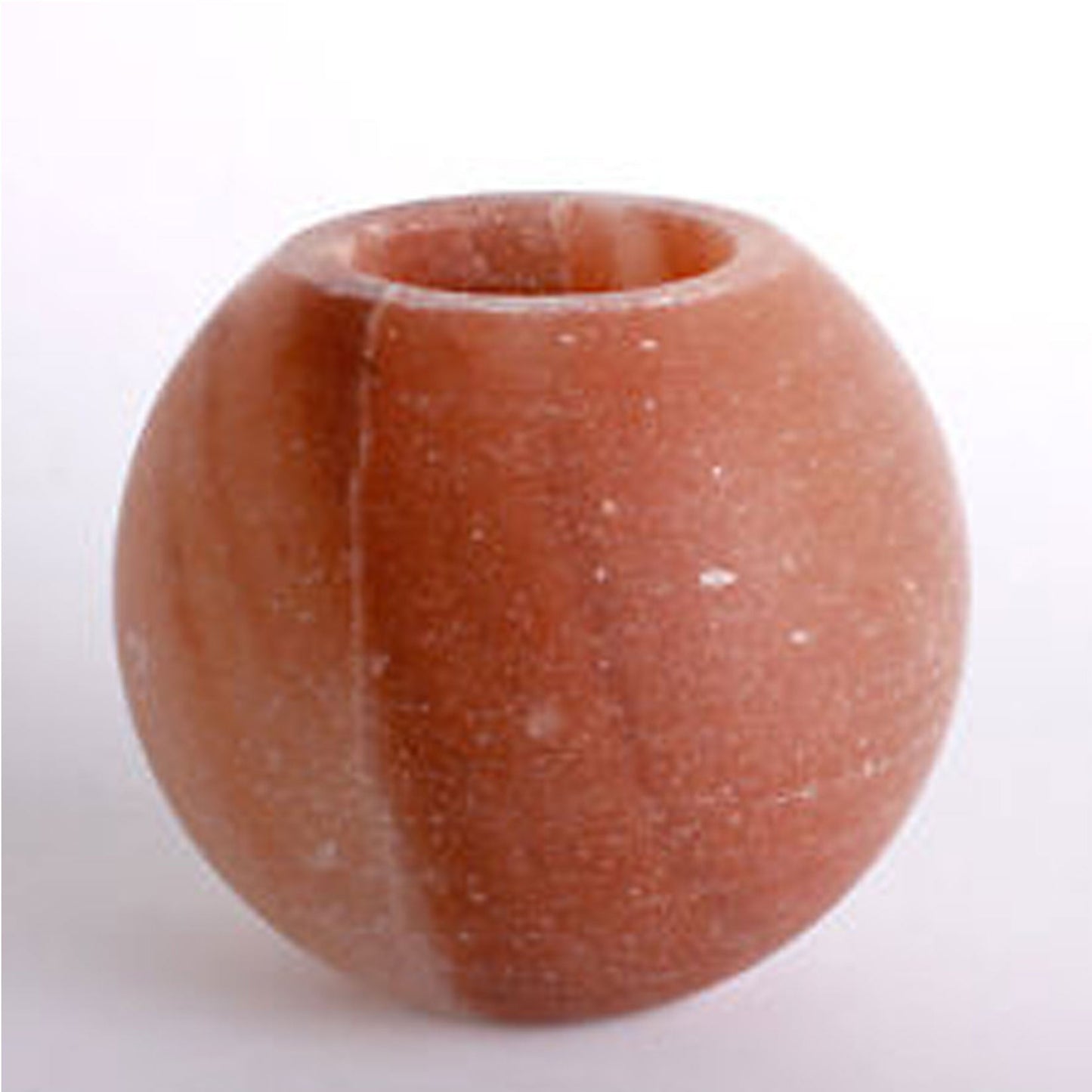 Himalayan Salt Candle Holder  (Apple Shape)