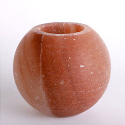 Himalayan Salt Candle Holder  (Apple Shape)