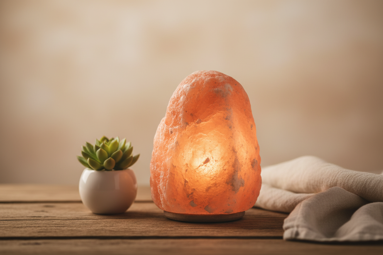 Himalayan Salt Lamp: 6-8 Lbs