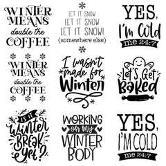 Humorous Winter Laser Engraved Mason Jar Sleeves